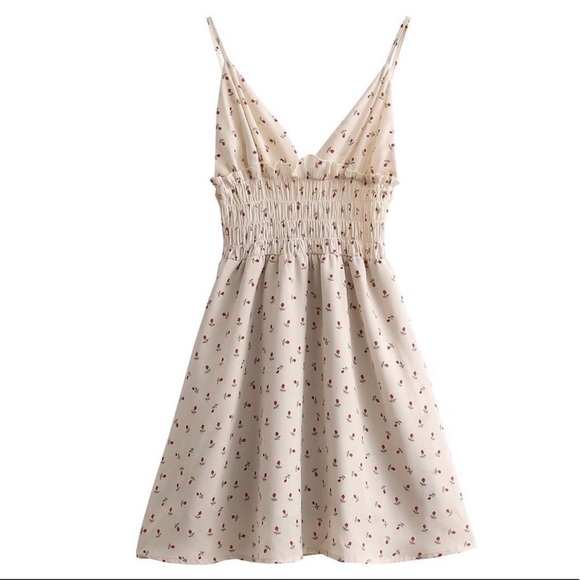 Rosie Summer Mini Dress, Lux Lined Mini In Petal Print, Fit & Flare Flowy Dress - Picture 12 of 16